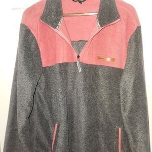 Women’s Simply Southern Fleece Pullover  Gray/Burgundy SIZE  XXL